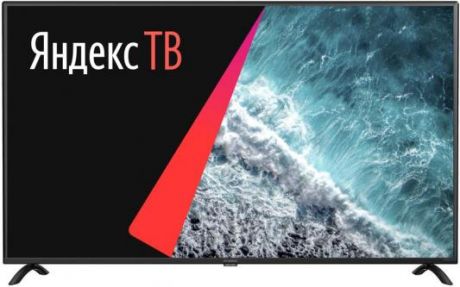 Телевизор LED Hyundai 55" H-LED55FU7001 Яндекс черный/Ultra HD/60Hz/DVB-T/DVB-T2/DVB-C/DVB-S2/USB/WiFi/Smart TV (RUS)