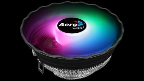 Кулер CPU Aerocool Air Frost Plus (универсальный, 110W, 24.2 dB, 1500 rpm, 120мм, 3pin, подсветка, алюминий) RTL