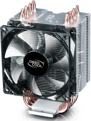 Кулер DEEPCOOL GAMMAXX C40 LGA2066/2011/V3/1366/1155/51/50/775/FM2/+/FM1/AM3/+/AM2/+/AM4 (20шт/кор, TDP 130Вт, PWM, 4 тепл. трубки прямого контакта ) RET