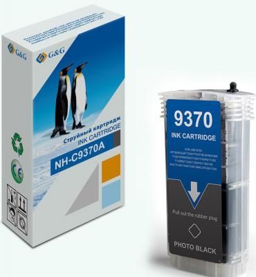 Картридж струйный G&G NH-C9370A фото черный (130мл) для HP Designjet T610/T770/T790eprinter/T1300eprinter/T1100