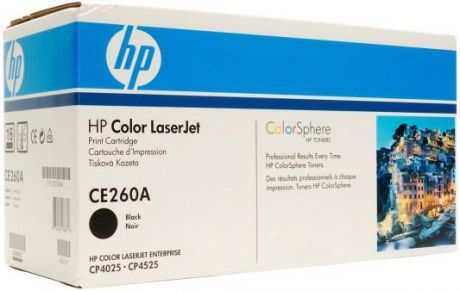 Картридж HP CE260A CE260A CE260A для для CLJ CP4525 8500стр Черный