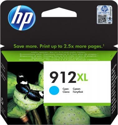Картридж струйный HP 912 3YL81AE голубой (825стр.) для HP OfficeJet 801x/802x