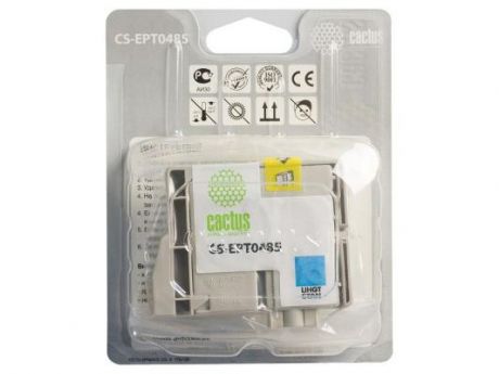 Картридж Cactus CS-EPT0485 для Epson Stylus Photo R200 R220 R300 R320 светло-голубой