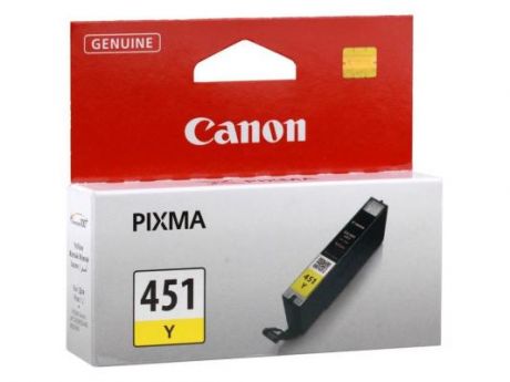 Картридж Canon CLI-451Y жёлтый MG6340, MG5440, IP7240 . 344 страниц.