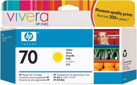 Струйный картридж HP C9454A №70 желтый для HP DJ Z2100/Z3100
