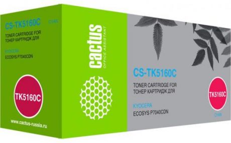 Картридж лазерный Cactus CS-TK5160C голубой (12000стр.) для Kyocera Ecosys P7040cdn