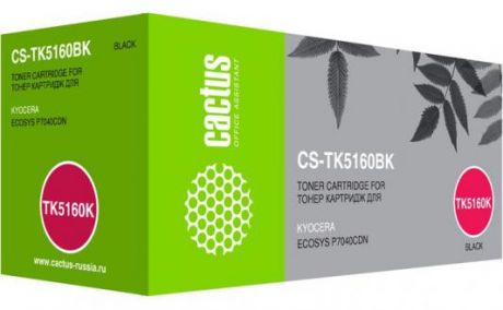 Картридж лазерный Cactus CS-TK5160BK черный (16000стр.) для Kyocera Ecosys P7040cdn
