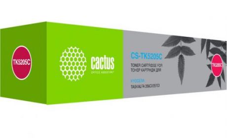 Картридж лазерный Cactus CS-TK5205C голубой (12000стр.) для Kyocera Ecosys 356ci