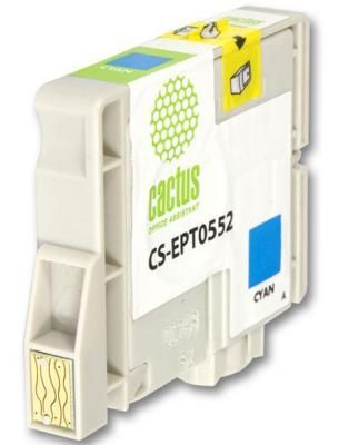 Струйный картридж Cactus CS-EPT0552 голубой для Epson Stylus RX520/R240 300стр.