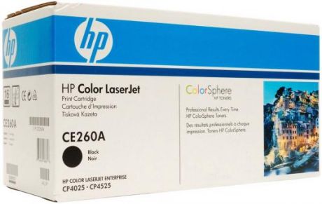 Картридж HP CE260A для CLJ CP4525 черный 8500стр