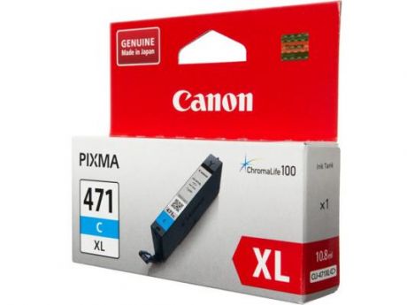 Картридж Canon CLI-471XLC для Canon PIXMA MG5740 PIXMA MG6840 PIXMA MG7740 715 Голубой 0347C001