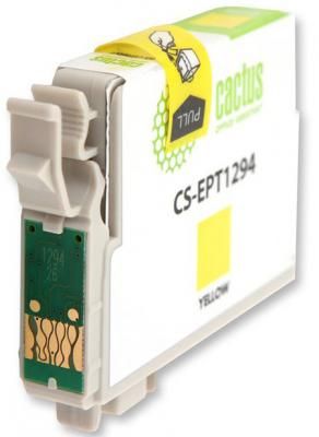 Струйный картридж Cactus CS-EPT1294 желтый для Epson Stylus Office B42/BX305/BX305F/BX320 630стр.