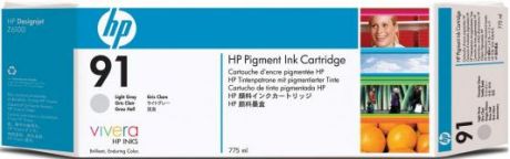 Картридж HP 91 C9467A Pigment для DJ Z6100 голубой 775мл