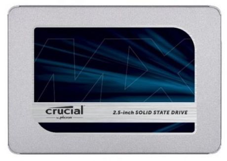 Твердотельный накопитель SSD 2.5" 500 Gb Crucial 500GBCT500MX500SSD1 Read 560Mb/s Write 510Mb/s 3D NAND TLC