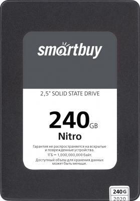 Твердотельный накопитель SSD 2.5" Smartbuy 240Gb Nitro <SBSSD-240GQ-MX902-25S3 (SATA3, up to 550/460Mbs, 3D QLC, 7mm)