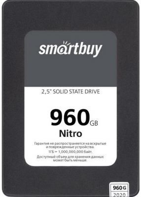 Твердотельный накопитель SSD 2.5" Smartbuy 960Gb Nitro <SBSSD-960GQ-MX902-25S3 (SATA3, up to 560/500Mbs, 3D QLC, 7mm)