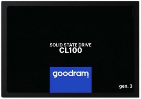 Твердотельный накопитель SSD 2.5" 120 Gb Goodram SSDPR-CL100-120-G3 Read 500Mb/s Write 360Mb/s 3D NAND TLC