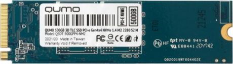 QUMO M.2 SSD 500GB 4x4 NVMe 1.4 Novation TLC 3D Q3DT-500GPP4-NM2