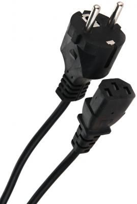 Кабель компьютер - розетка 220V EU (прямой) <VDE> 3GX0,75mm2, медь, TELECOM <TE021-CU0.75-3>, 3,0m