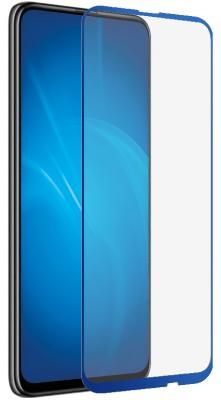 Закаленное стекло с цветной рамкой DF hwColor-101 blue (fullscreen+fullglue) для Huawei P Smart Z/ Honor 9X/ Y9s