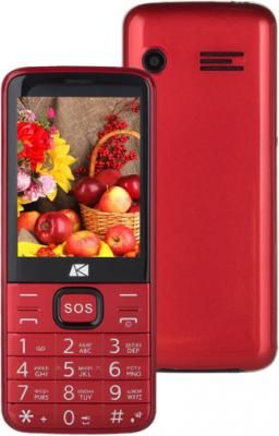 Мобильный телефон ARK Power 4 красный 2.8" Bluetooth