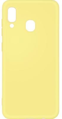 Чехол-накладка для Samsung Galaxy A20/A30 DF sOriginal-02 Yellow клип-кейс, силикон, микрофибра