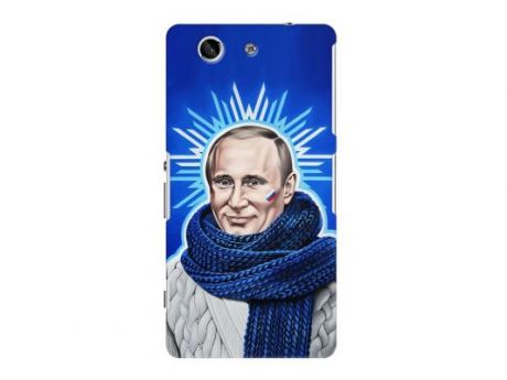 Чехол Deppa Art Case и защитная пленка для Sony Xperia Z3 Compact, Person_Путин звезда,