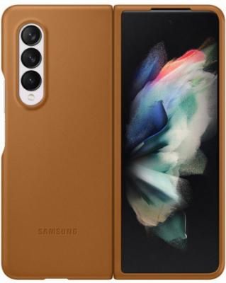 Чехол (клип-кейс) Samsung для Samsung Galaxy Z Fold3 Leather Cover коричневый (EF-VF926LAEGRU)