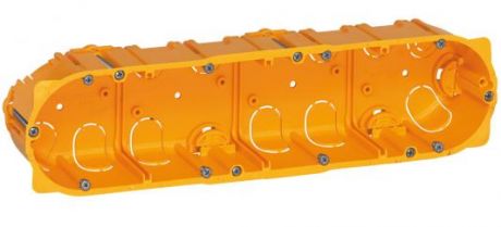 Электромонтажная коробка Legrand Batibox для перегородок 4 поста глубина 40мм 80044