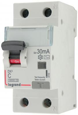 Выключатель дифференциального тока Legrand DX3 1П+Н C10А 30MA-AC 411000