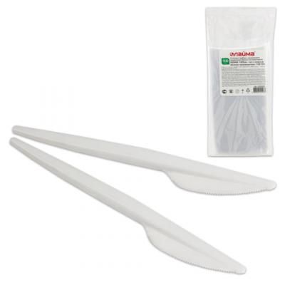 Одноразовые ножи ЛАЙМА "Эталон", комплект 100 шт., пластиковые, 165 мм, 603080