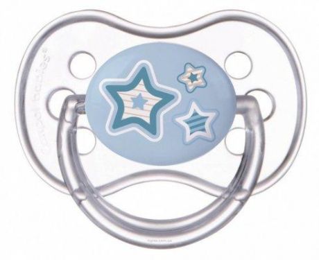 Пустышка Canpol Newborn baby от 6 месяцев силикон голубой 22/563