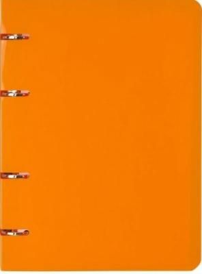 Тетрадь на кольцах COLOURPLAY, ф. А5, 80л., оранжевая, пластик