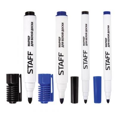 Набор маркеров STAFF 151088 1-3 мм, 3-5 мм 4 шт синий черный