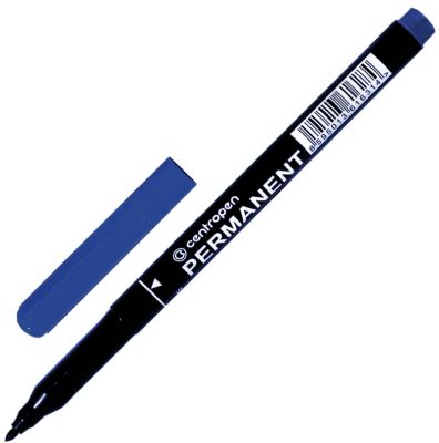 Маркер перманентный Centropen Маркер перманентный (нестираемый) 1 мм синий