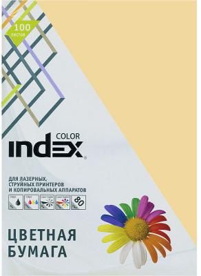 Цветная бумага Index Color IC16/100 A4 100 листов песочны