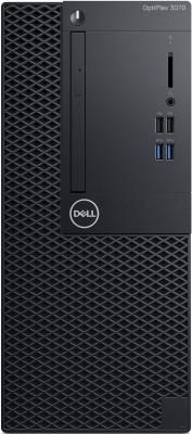 ПК Dell Optiplex 3070 MT i3 9100 (3.6)/8Gb/SSD256Gb/UHDG 630/DVDRW/Linux Ubuntu/GbitEth/260W/клавиатура/мышь/черный