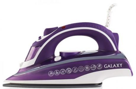 Утюг GALAXY GL6115 2400Вт фиолетовый белый