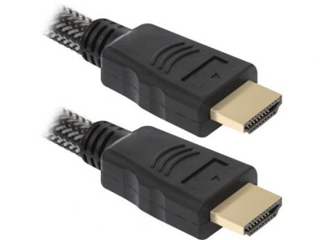 Кабель HDMI 1м Defender 87340 круглый черный