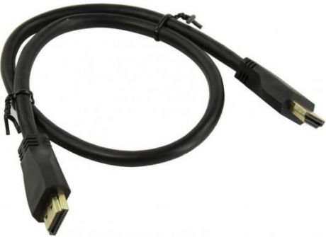 Кабель HDMI 0.5м 5bites HM-210-005 круглый черный