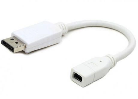 Переходник Cablexpert Mini DisplayPort - DisplayPort 0.16м белый A-mDPF-DPM-001-W