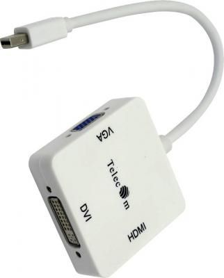 Кабель-переходник mini DP-->VGA/HDMI/DVI Telecom (TA556)