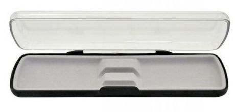 Футляр для одной ручки, прямоугольный, с прозрачной крышкой, 165х36х21 мм, пластиковый BX-113