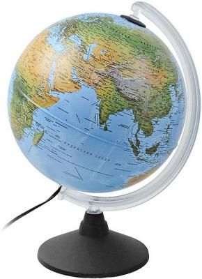 Глобус ELITE с двойной картой, диаметр 25 см, новая карта, подсветка, пласт. подставка и меридиан 0325EL/new