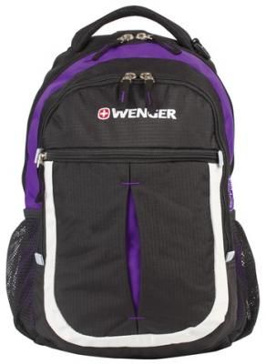 Рюкзак ручка для переноски WENGER "Montreux" 22 л фиолетовый черный