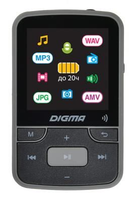 Плеер Hi-Fi Flash Digma Z4 BT 16Gb черный/1.5"/FM/microSD/clip [1017070]