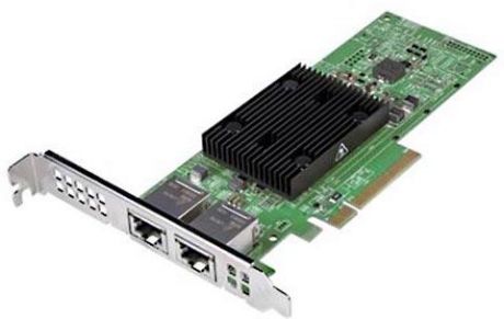 Двухпортовый адаптер Broadcom 57406 10G Base-T, PCIe, полноразмерный