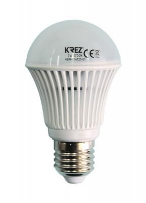 Лампа светодиодная груша KREZ E27 7W 2700K 4BM-WH125-01