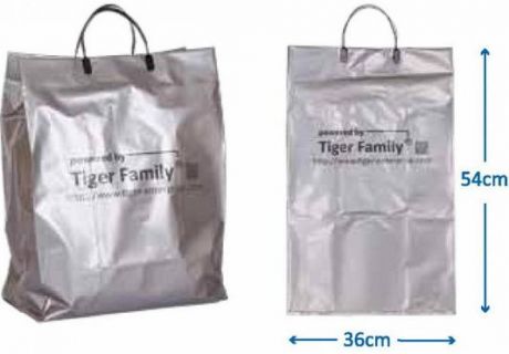 Пакет упаковочный TIGER FAMILY, пластиковый, размер 36 х 54 см