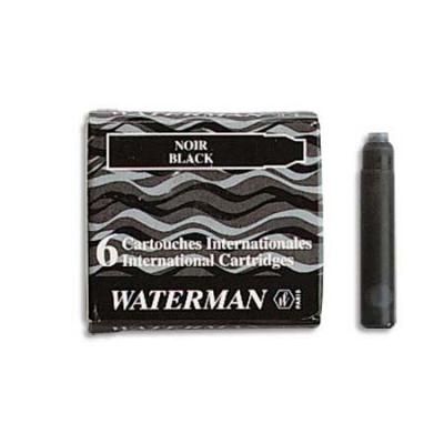 52011 Картридж с чернилами для перьевой ручки SHORT, цвет черный, 6 шт. в картонной упаковке